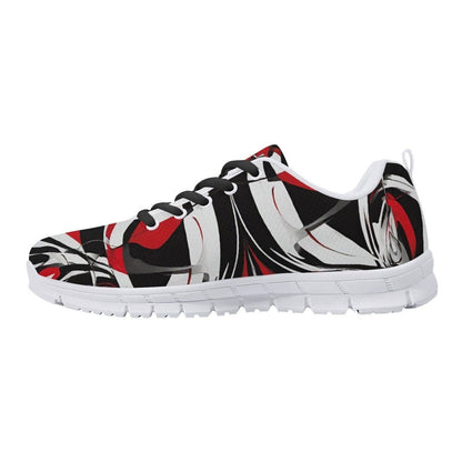 Red White and Black Men's Shoes - Iron Phoenix GHG