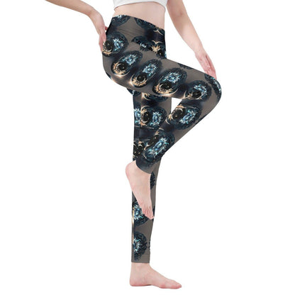 Retro Gaming Leggings for Women - Soft  Comfortable Perfect for Yoga  Lounging - Iron Phoenix GHG