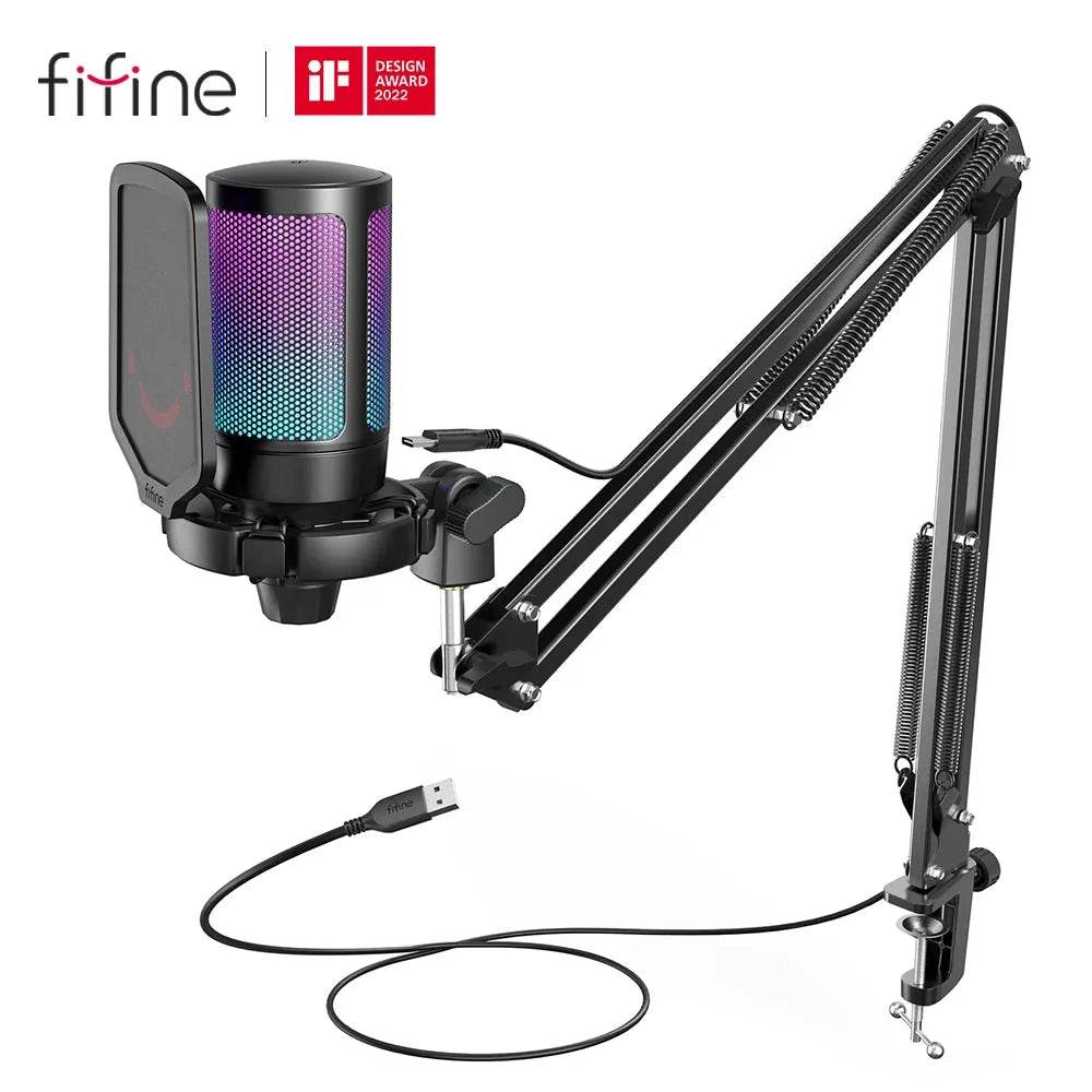 FIFINE Gaming USB Mic—Iron Phoenix GHG 2025 - Iron Phoenix GHG