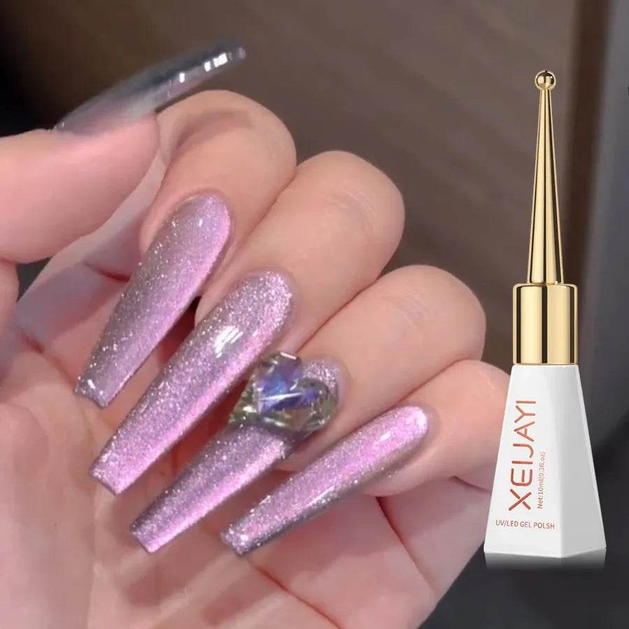 Crystal Cat Eye Gel Polish Holographic Iron Phoenix GHG 2025 - Iron Phoenix GHG