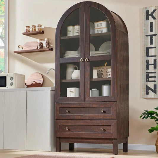 Arched Kitchen Pantry Cabinet Iron Phoenix GHG 2025 - Iron Phoenix GHG