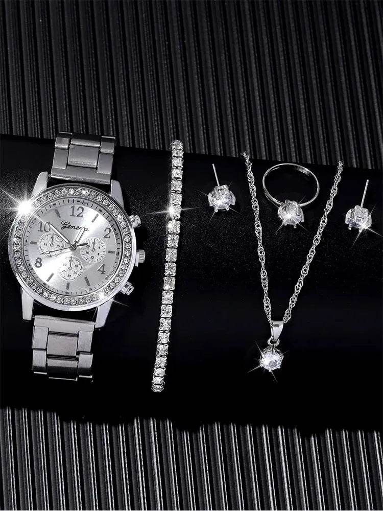 Fashionable CZ Watch Set Iron Phoenix GHG 2025 - Iron Phoenix GHG