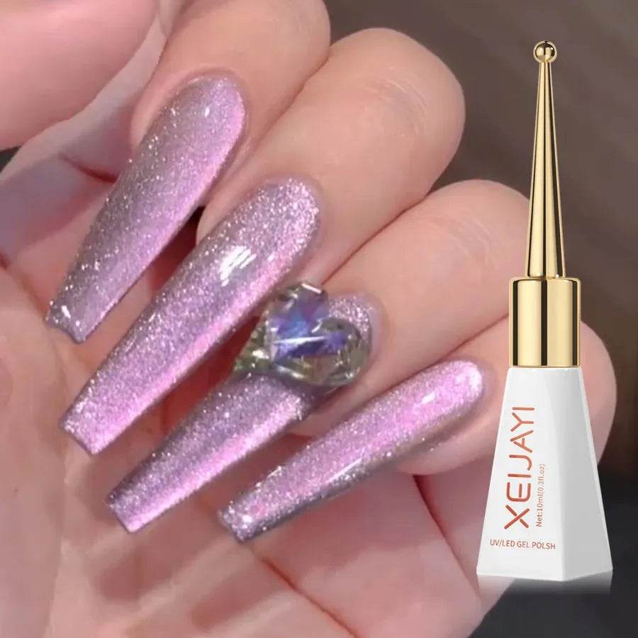 Crystal Cat Eye Gel Polish Holographic Iron Phoenix GHG 2025 - Iron Phoenix GHG