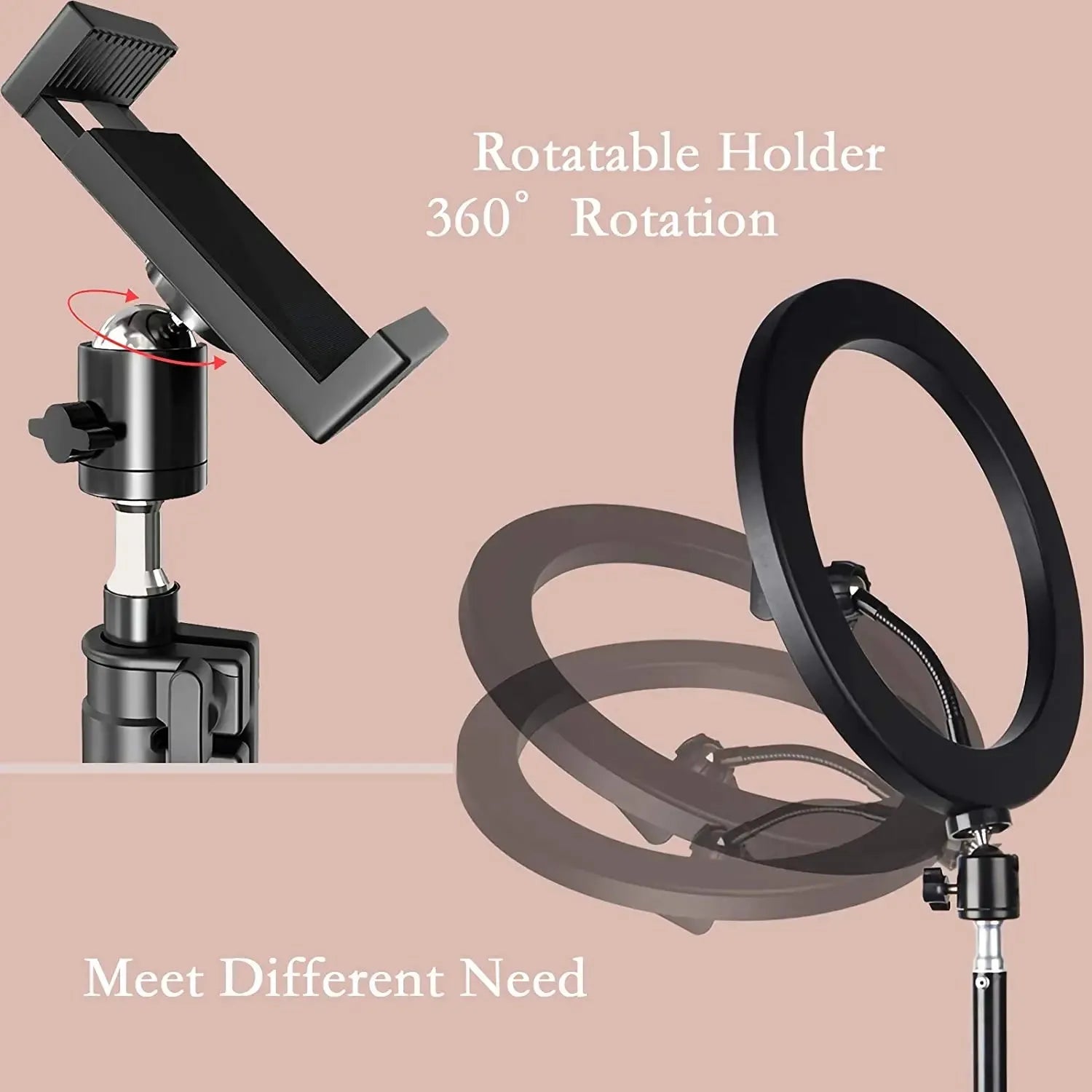 LED Selfie Ring Light With Tripod Bi-Color (by Fomscvka) Eco 2025 - Iron Phoenix GHG