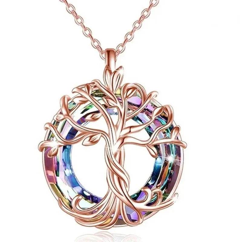 Tree of Life Necklace Crystal (by Celtic Charm) Eco 2025 - Iron Phoenix GHG