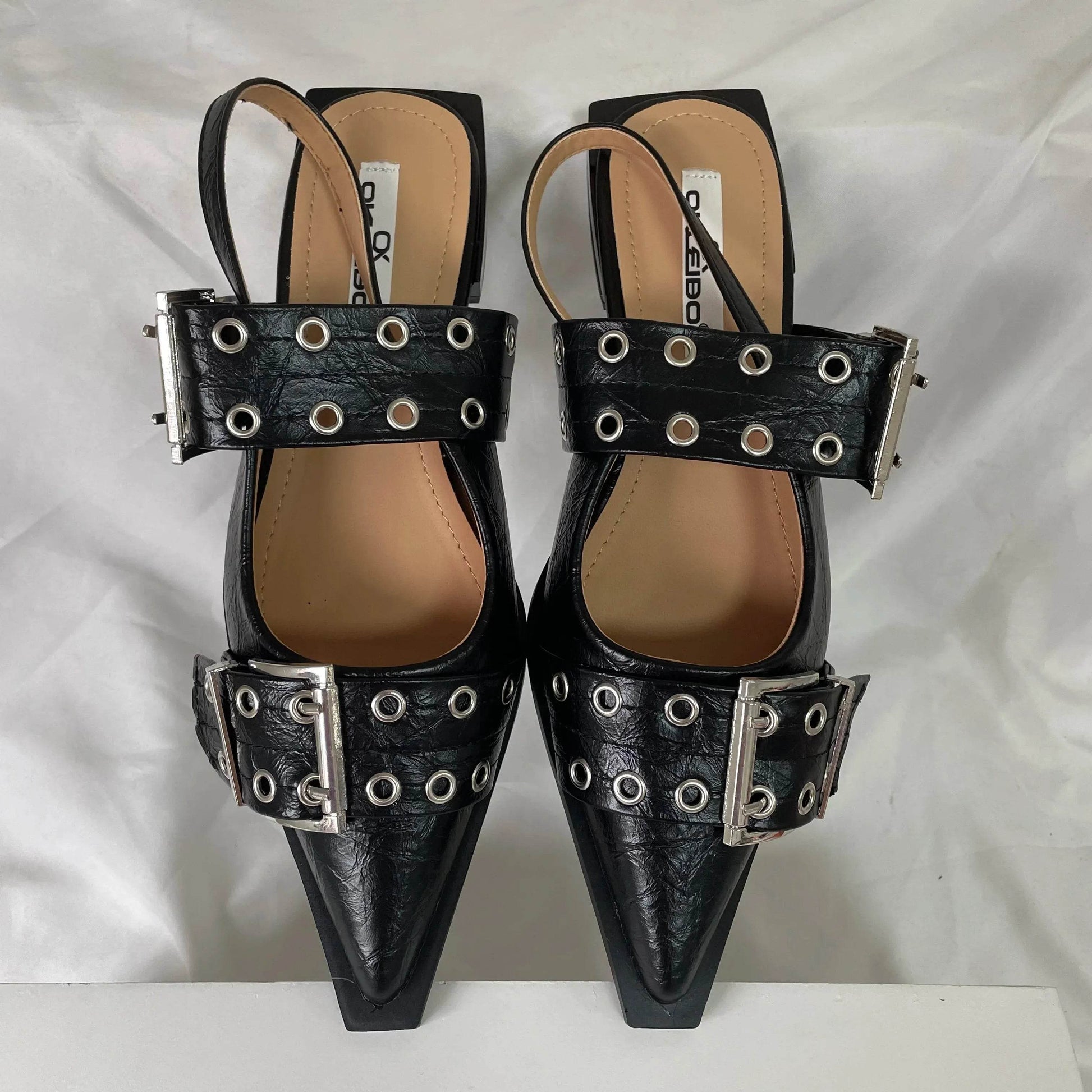 New Women Sandals Shoes Pointed Toe 2025 Spring Fashion Shallow Footwear Slingbacks Ladies Sandals Flats Shoes Big size - Iron Phoenix GHG