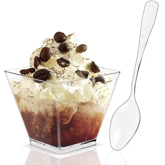 Mini Dessert Cups 100Pack 2oz (by PartyPrep) Eco 2025 - Iron Phoenix GHG