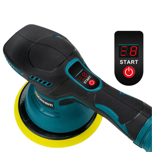 Gisam Cordless Car Polisher – 8-Speed, 7000RPM, 18V Battery - Iron Phoenix GHG