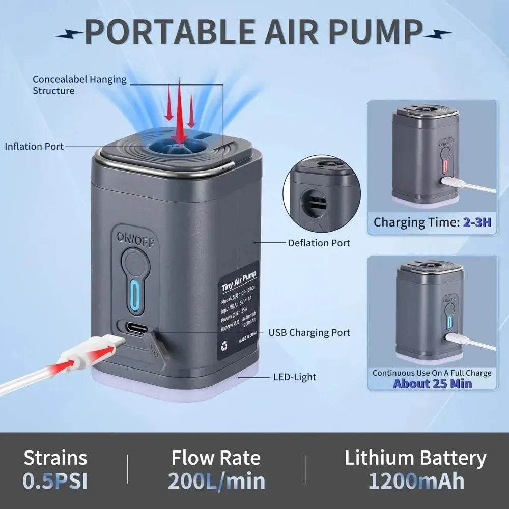 Wireless Mini Electric Air Pump - Iron Phoenix GHG