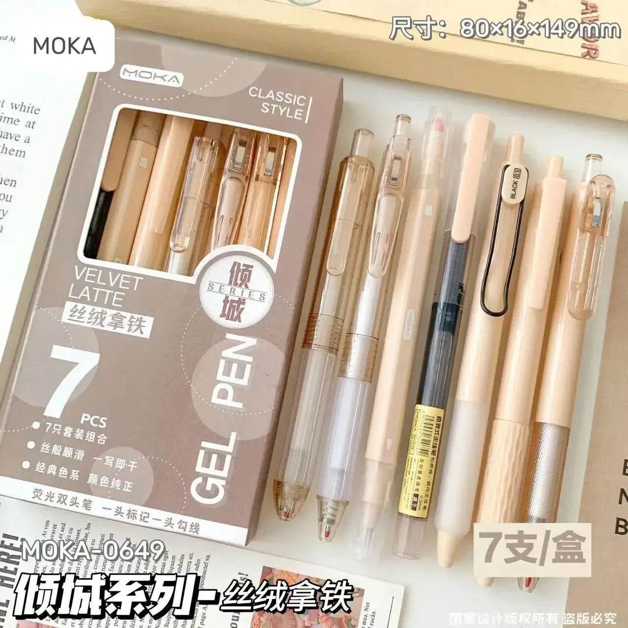 7pcs Gel Pen Set Boxed Press Iron Phoenix GHG 2025 - Iron Phoenix GHG