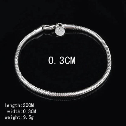 925 Sterling Silver Rope Bracelet 4mm (by SilverTwist) Eco 2025 - Iron Phoenix GHG