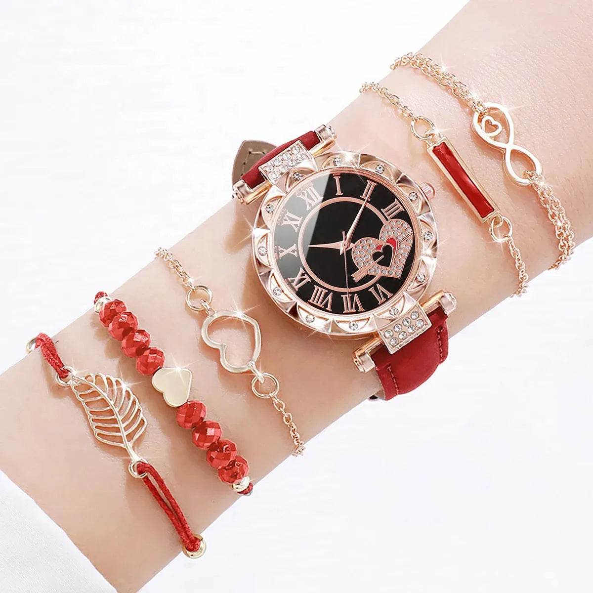 Fashion Roma Heart Watch Set Iron Phoenix GHG 2025 - Iron Phoenix GHG