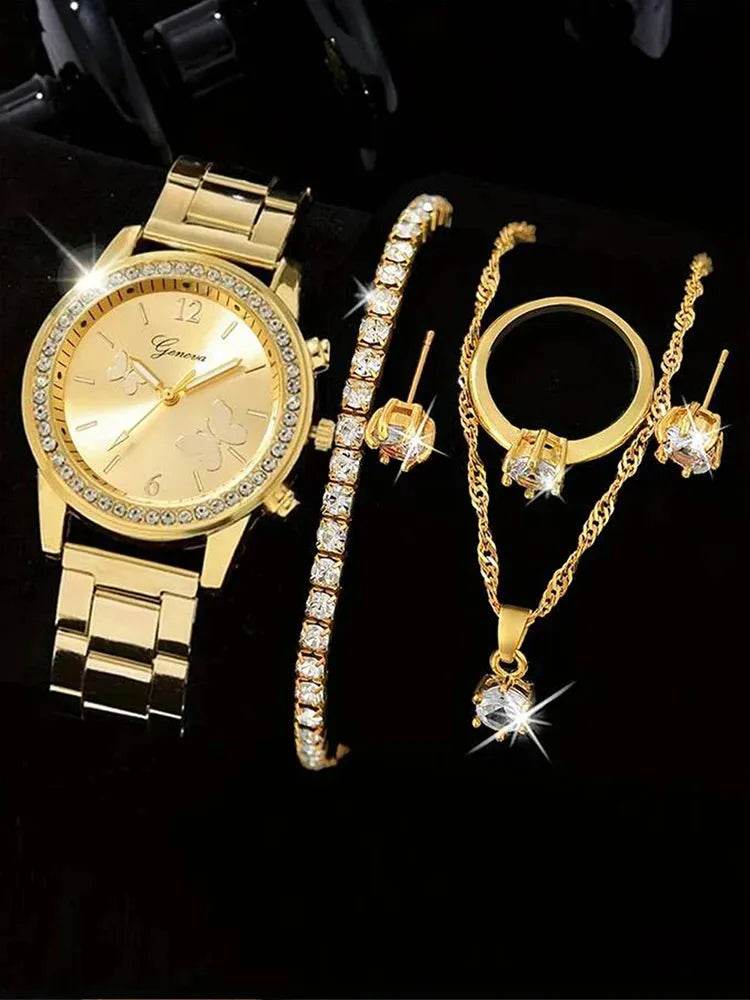 Fashionable CZ Watch Set Iron Phoenix GHG 2025 - Iron Phoenix GHG