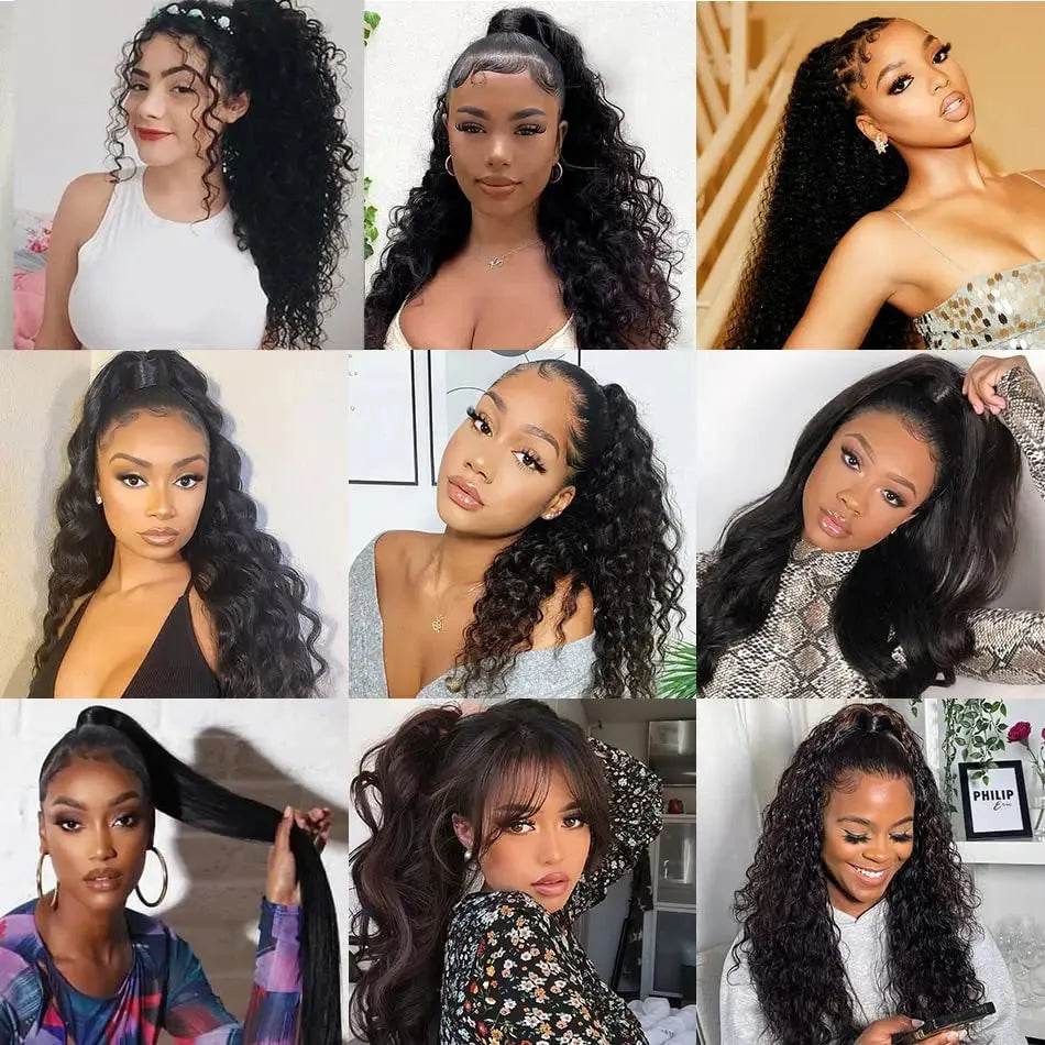 Shine with Brazilian Kinky Curly Ponytail 2025! - Iron Phoenix GHG