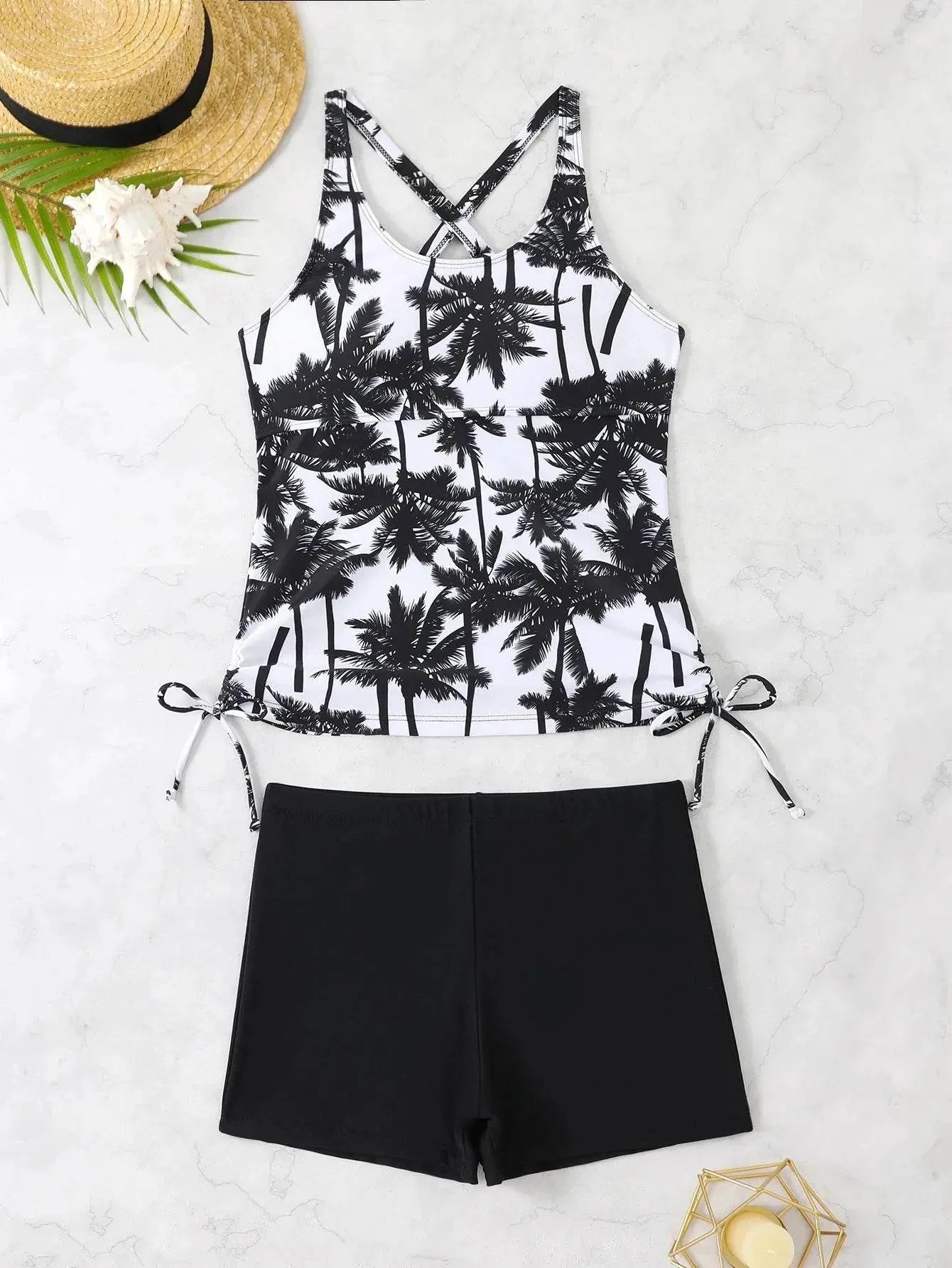 Printed Tankini Swimwear Set (by lyric) 2025 - Iron Phoenix GHG
