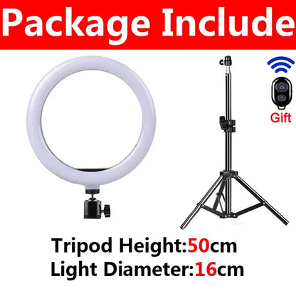 LED Selfie Ring Light With Tripod Bi-Color (by Fomscvka) Eco 2025 - Iron Phoenix GHG