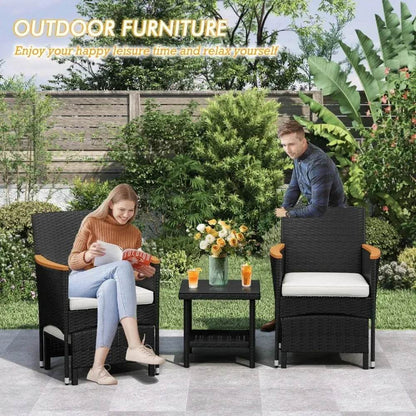 Patio Furniture Set 5PC Wicker - Iron Phoenix GHG