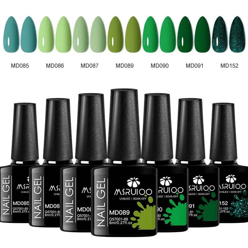 7pc Nail Gel Polish Set 8ML (by MSRUIOO) Eco 2025 - Iron Phoenix GHG