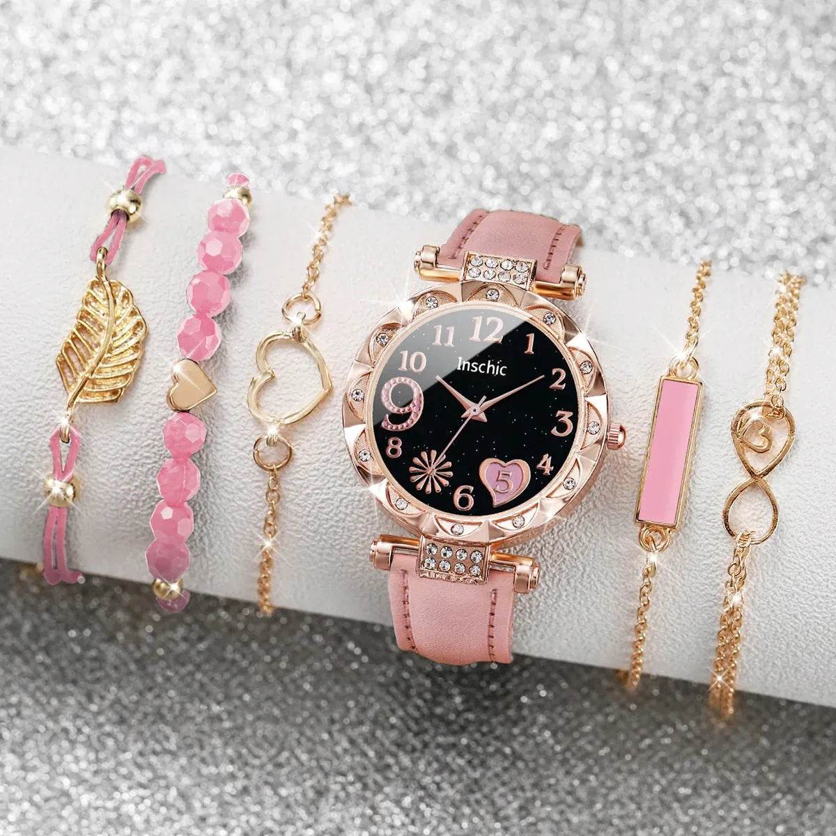 Heart Leather Watch Set Box not included - Iron Phoenix GHG