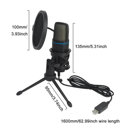 RGB Condenser Gaming Mic (by AOIEUUAI) Eco 2025 - Iron Phoenix GHG
