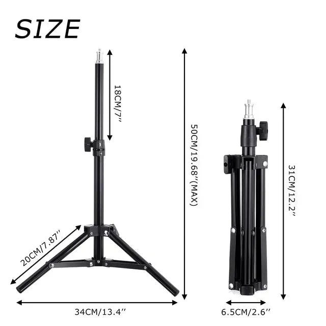 LED Selfie Ring Light With Tripod Bi-Color (by Fomscvka) Eco 2025 - Iron Phoenix GHG