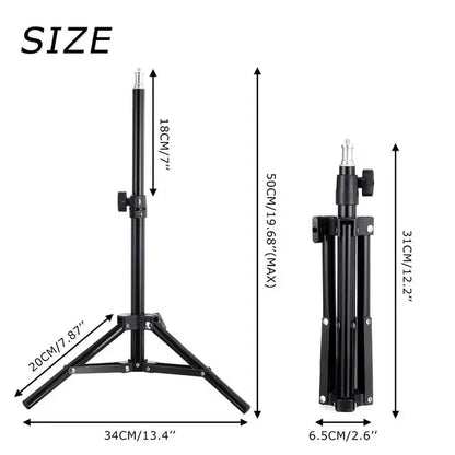 LED Selfie Ring Light With Tripod Bi-Color (by Fomscvka) Eco 2025 - Iron Phoenix GHG