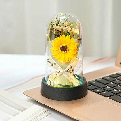 Everlasting Rose LED Plastic Dome Flowers Iron Phoenix GHG 2025 - Iron Phoenix GHG