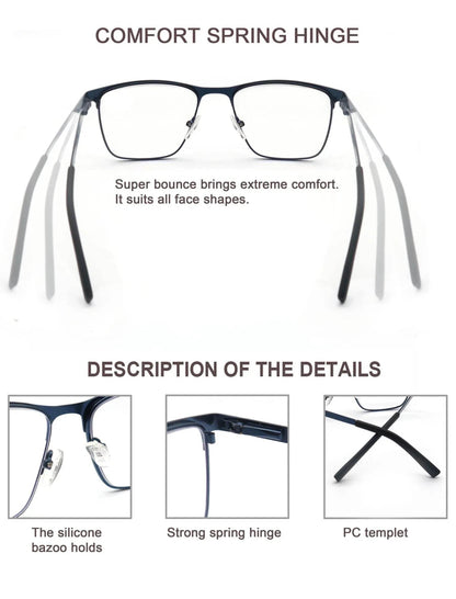 Blue Light Reading Glasses Diopter (by MODFANS) Eco 2025 - Iron Phoenix GHG