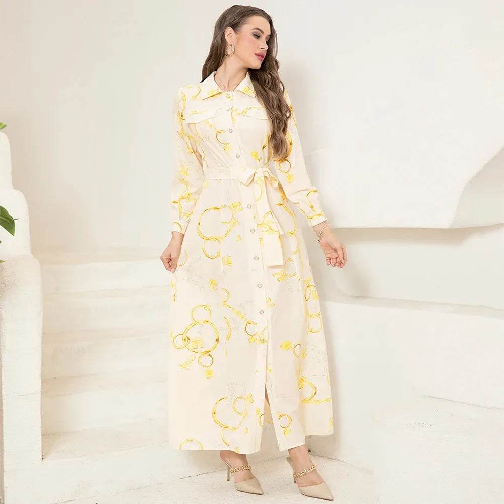 Elegant Long Shirt-Sleeve Dress Iron Phoenix GHG 2025 - Iron Phoenix GHG