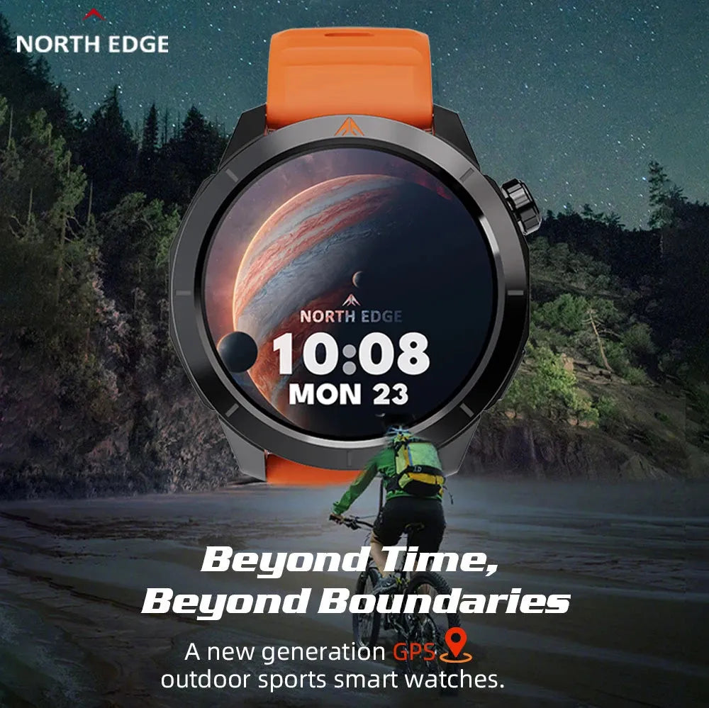 Smart Watch - Eco NORTH EDGE 1.43" GPS AMOLED - Iron Phoenix GHG