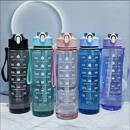 800ml Sports Water Bottle With Time Scale 2025 - Iron Phoenix GHG