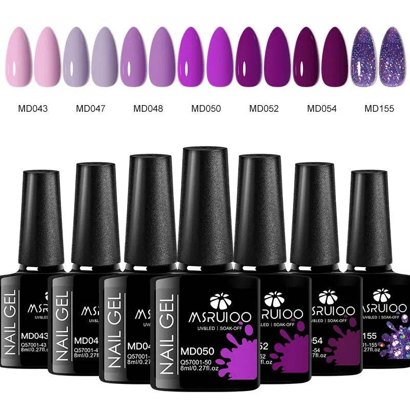7pc Nail Gel Polish Set 8ML (by MSRUIOO) Eco 2025 - Iron Phoenix GHG