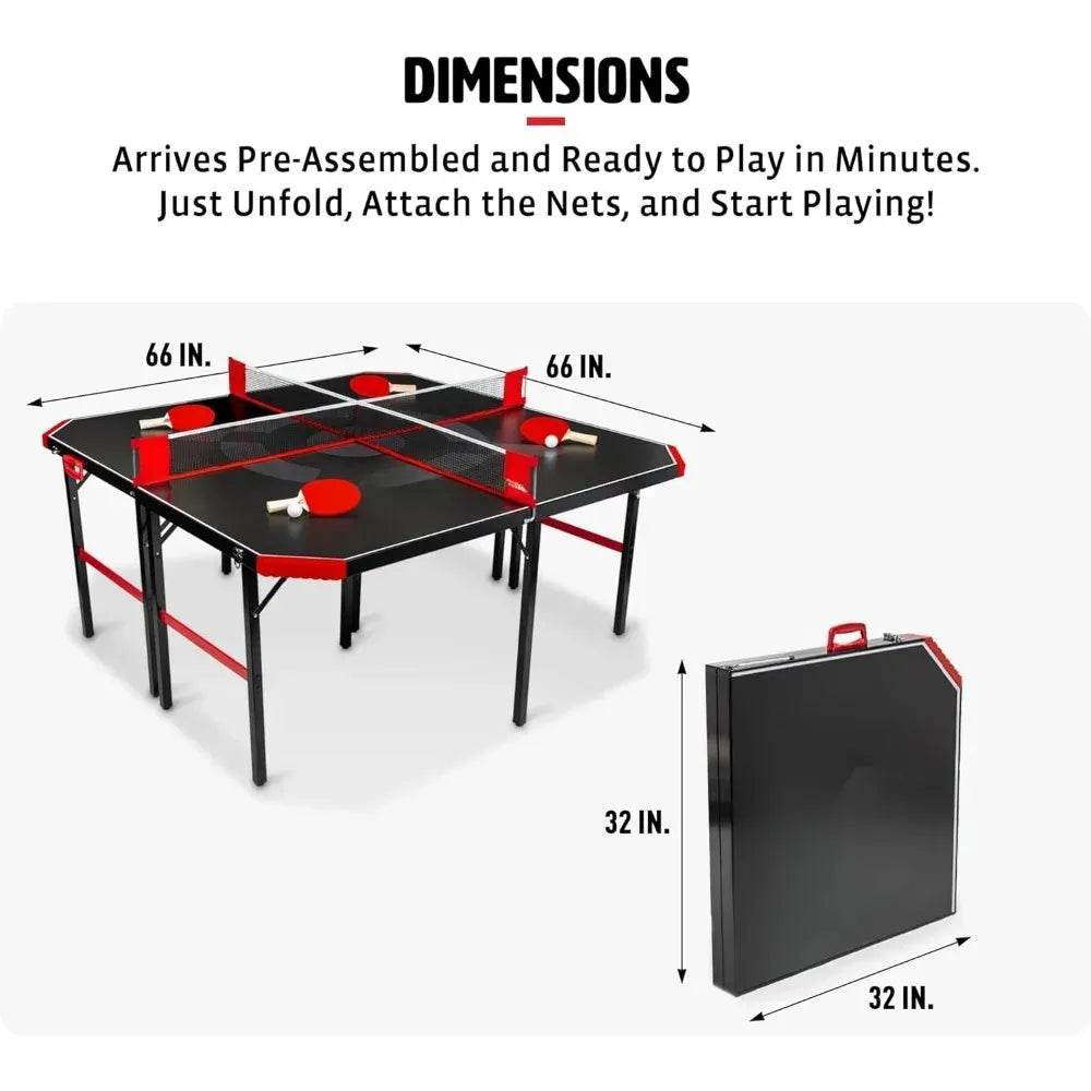 Hyper Pong 4-Way Table Tennis (by GameFusion) Eco 2025 - Iron Phoenix GHG