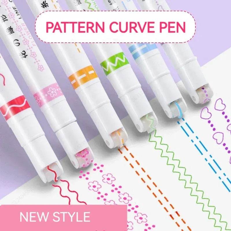 Flower Line Highlighter Set 6 Colors Iron Phoenix GHG 2025 - Iron Phoenix GHG