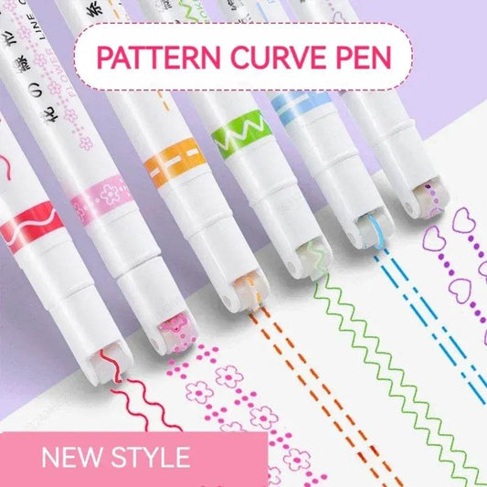 Flower Line Highlighter Set 6 Colors Iron Phoenix GHG 2025 - Iron Phoenix GHG
