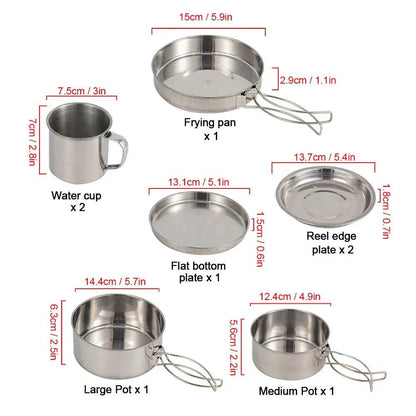 Stainless Camping Cookware set Iron Phoenix GHG 2025 - Iron Phoenix GHG