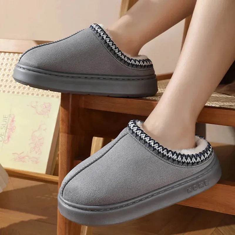 Fluffy Platform Slippers Shoes Footwear (by CozyStep) Eco 2025 - Iron Phoenix GHG
