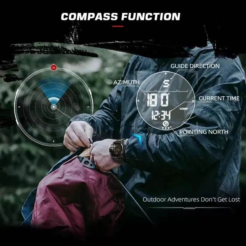 Sports Watch - Eco NORTH EDGE ALPS 50M Metronome - Iron Phoenix GHG