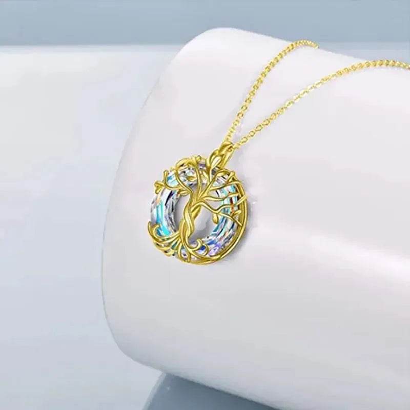 Tree of Life Necklace Crystal (by Celtic Charm) Eco 2025 - Iron Phoenix GHG