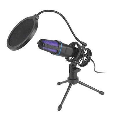 RGB Condenser Gaming Mic (by AOIEUUAI) Eco 2025 - Iron Phoenix GHG