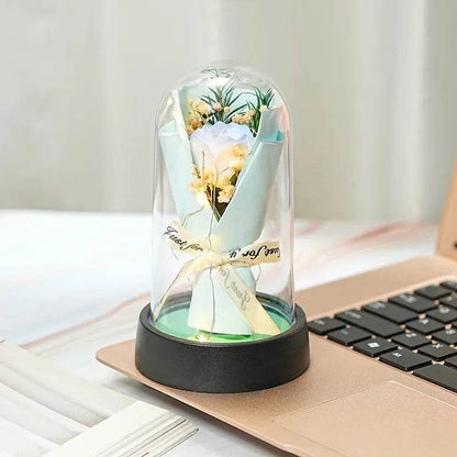 Everlasting Rose LED Plastic Dome Flowers Iron Phoenix GHG 2025 - Iron Phoenix GHG