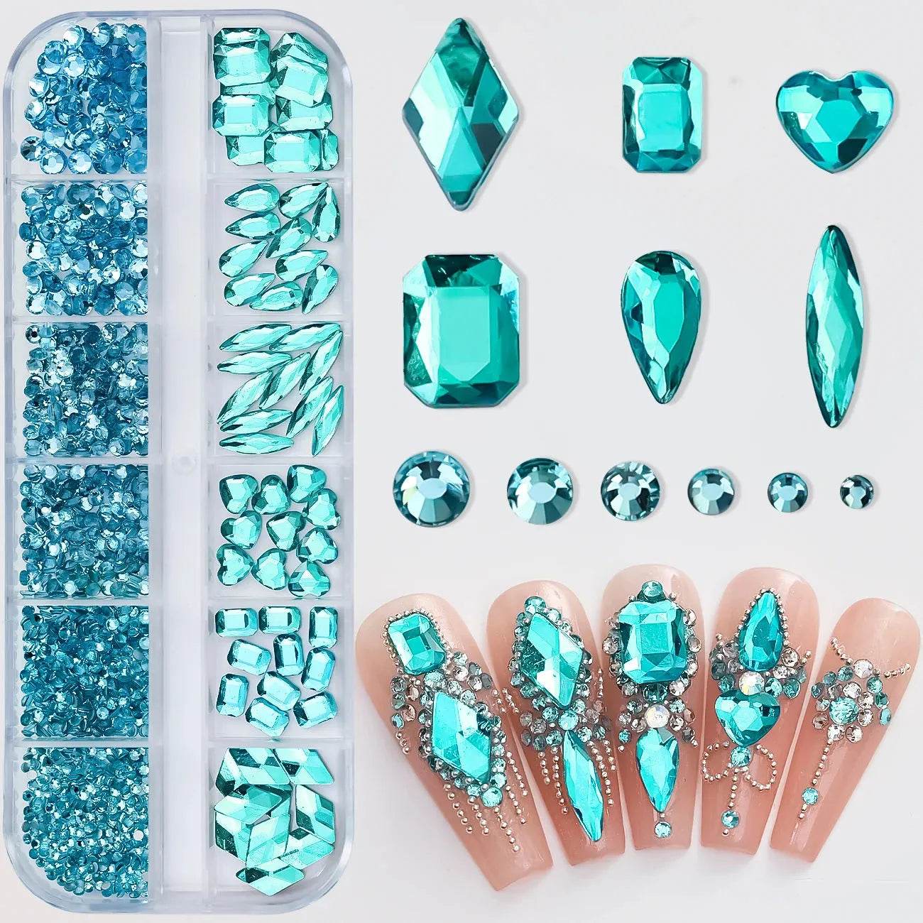 MAFANAILS Mixed Nail Rhinestones (by Iron Phoenix) 2025 - Iron Phoenix GHG
