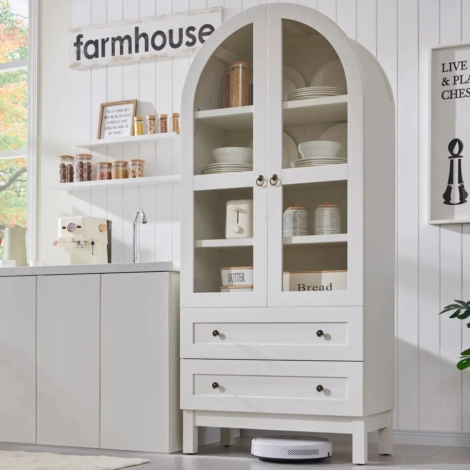 Arched Kitchen Pantry Cabinet Iron Phoenix GHG 2025 - Iron Phoenix GHG