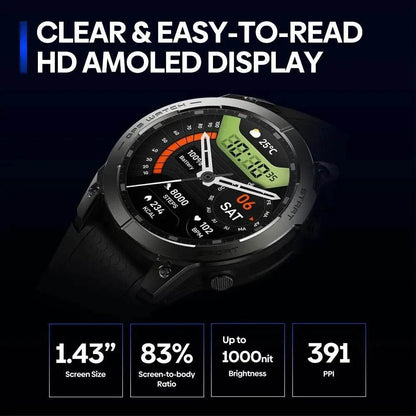 Smart Watch - Eco Zeblaze Stratos 3 Pro GPS - Iron Phoenix GHG