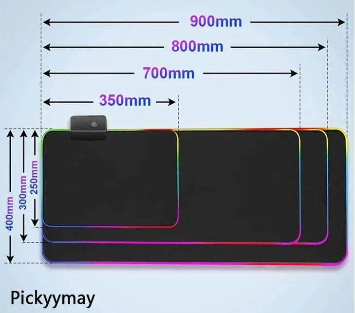 RGB Mousepad - Large Eco LED Sunset Glow - Iron Phoenix GHG