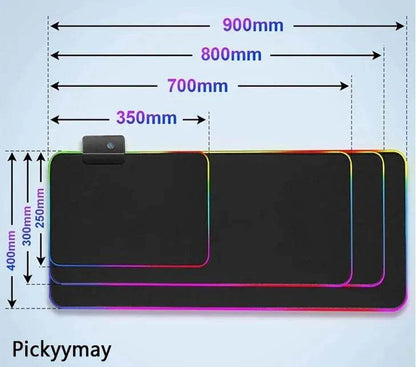 RGB Mousepad - Large Eco LED Sunset Glow - Iron Phoenix GHG