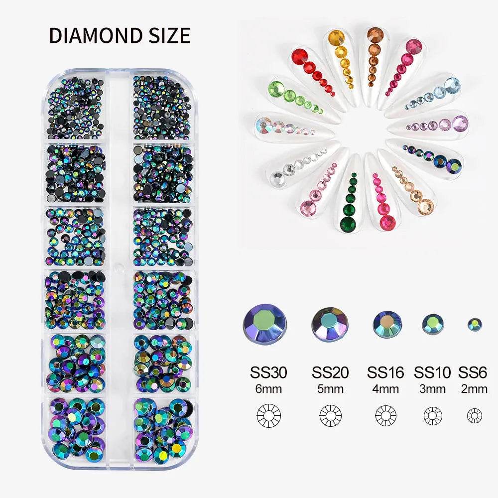 MAFANAILS Mixed Nail Rhinestones (by Iron Phoenix) 2025 - Iron Phoenix GHG
