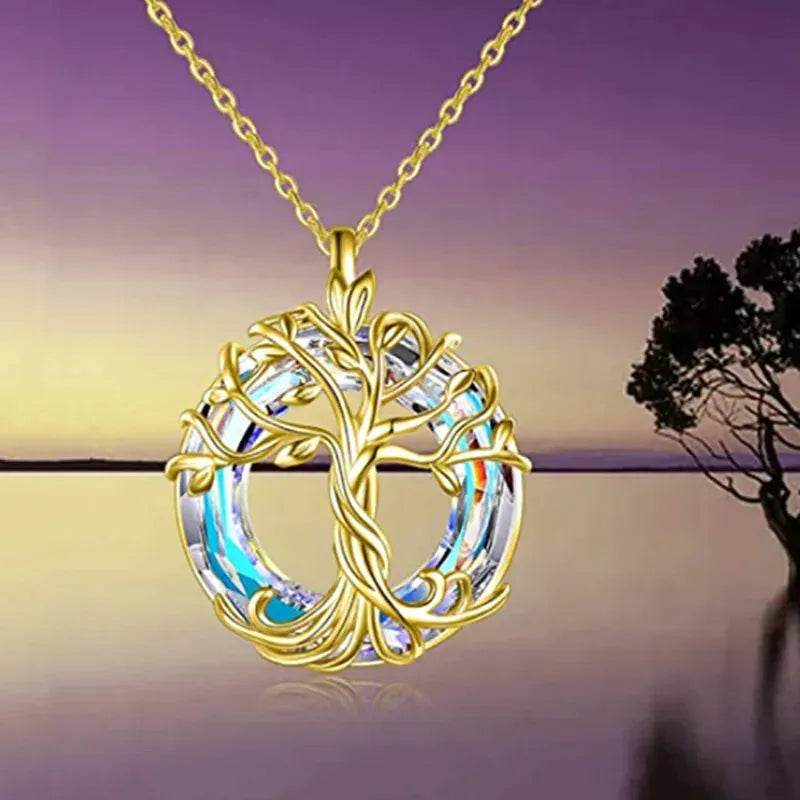 Tree of Life Necklace Crystal (by Celtic Charm) Eco 2025 - Iron Phoenix GHG