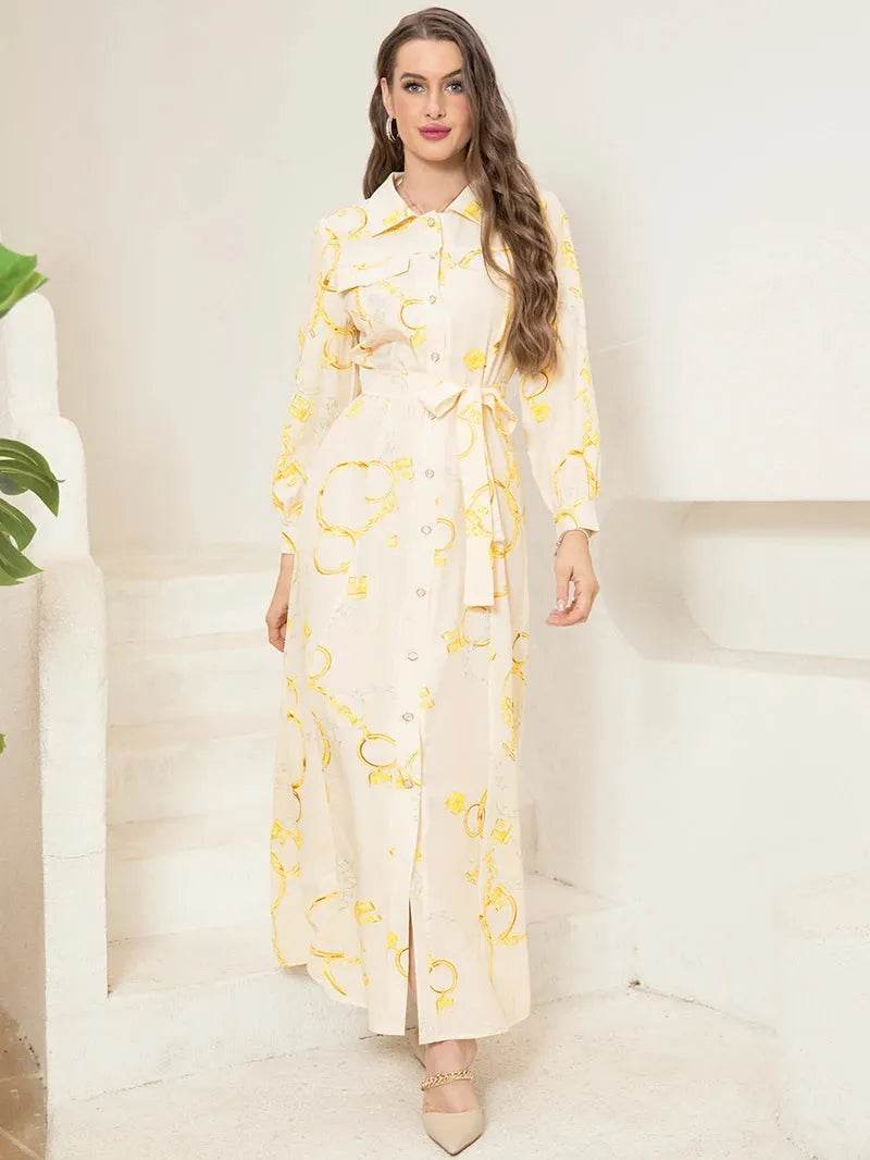 Elegant Long Shirt-Sleeve Dress Iron Phoenix GHG 2025 - Iron Phoenix GHG