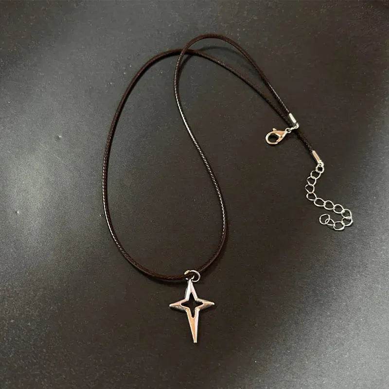 Vintage Leather Stone Pendant - Iron Phoenix GHG